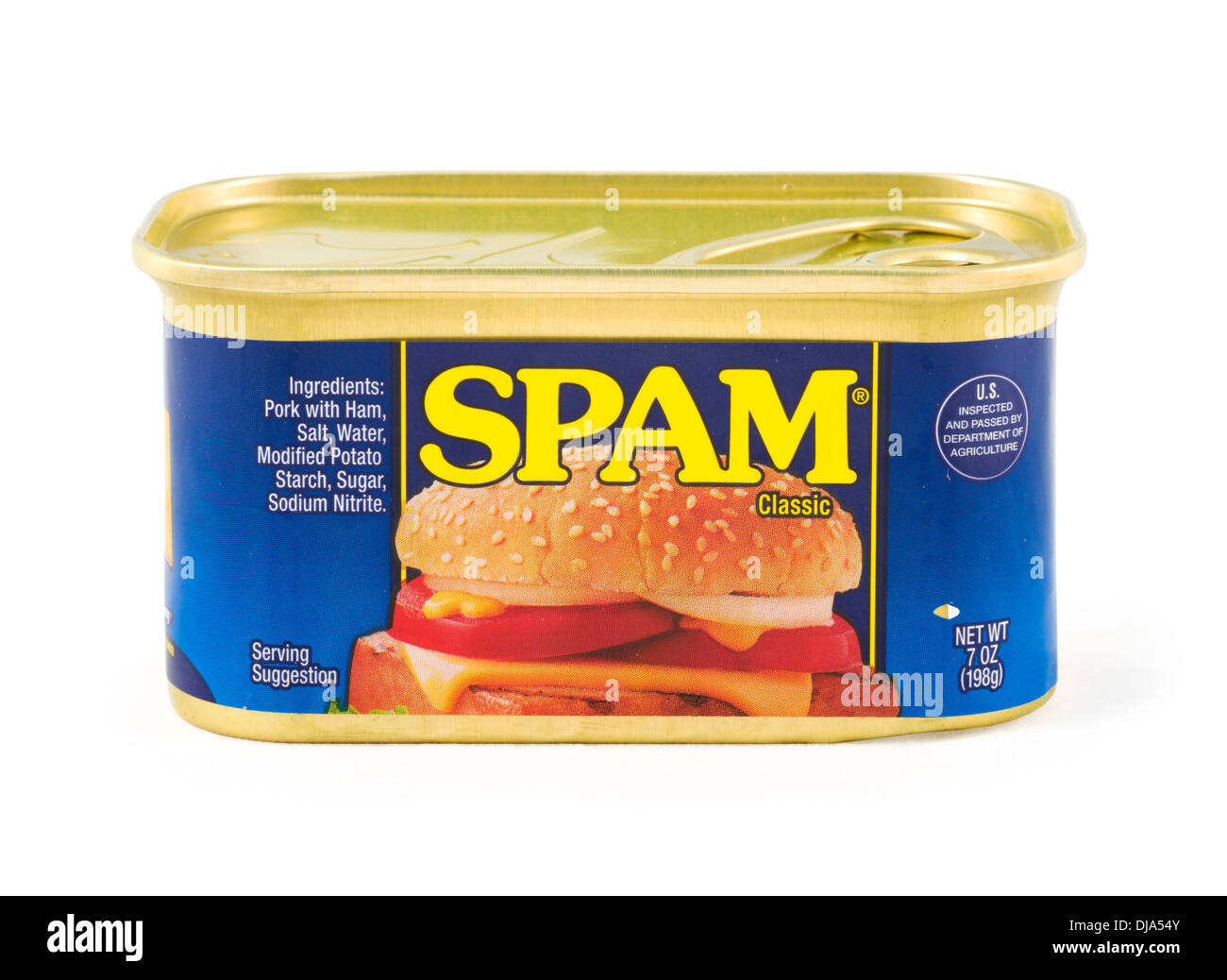 Boîte de spam, de viande transformée USA Banque D'Images