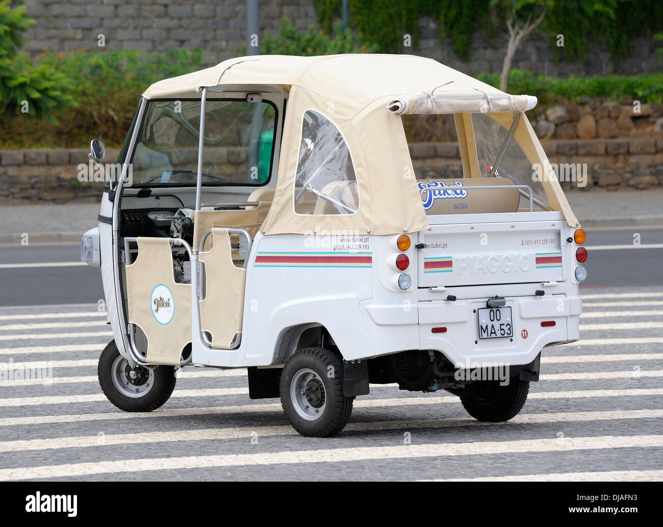 Madère Funchal 3 roues Tukxi ou tuk tuk Banque D'Images