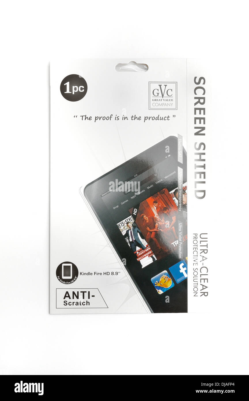 Protection écran ultra-transparente pour un Kindle Fire HD 8,9 pouces Photo  Stock - Alamy