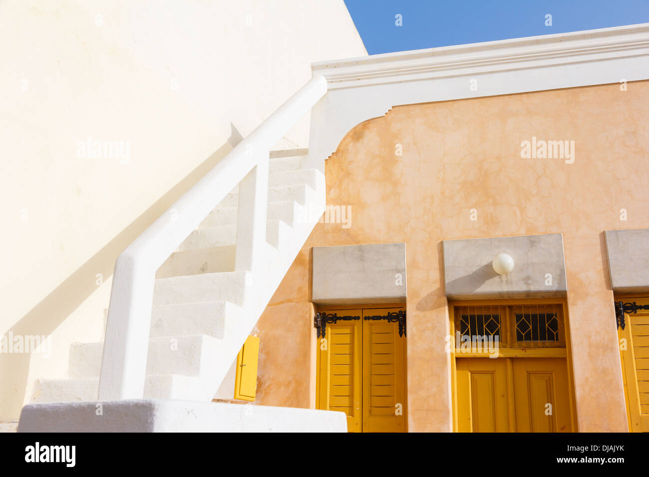 Beau village d'Oia à Santorin Grèce, les bâtiments plus d'informations Banque D'Images
