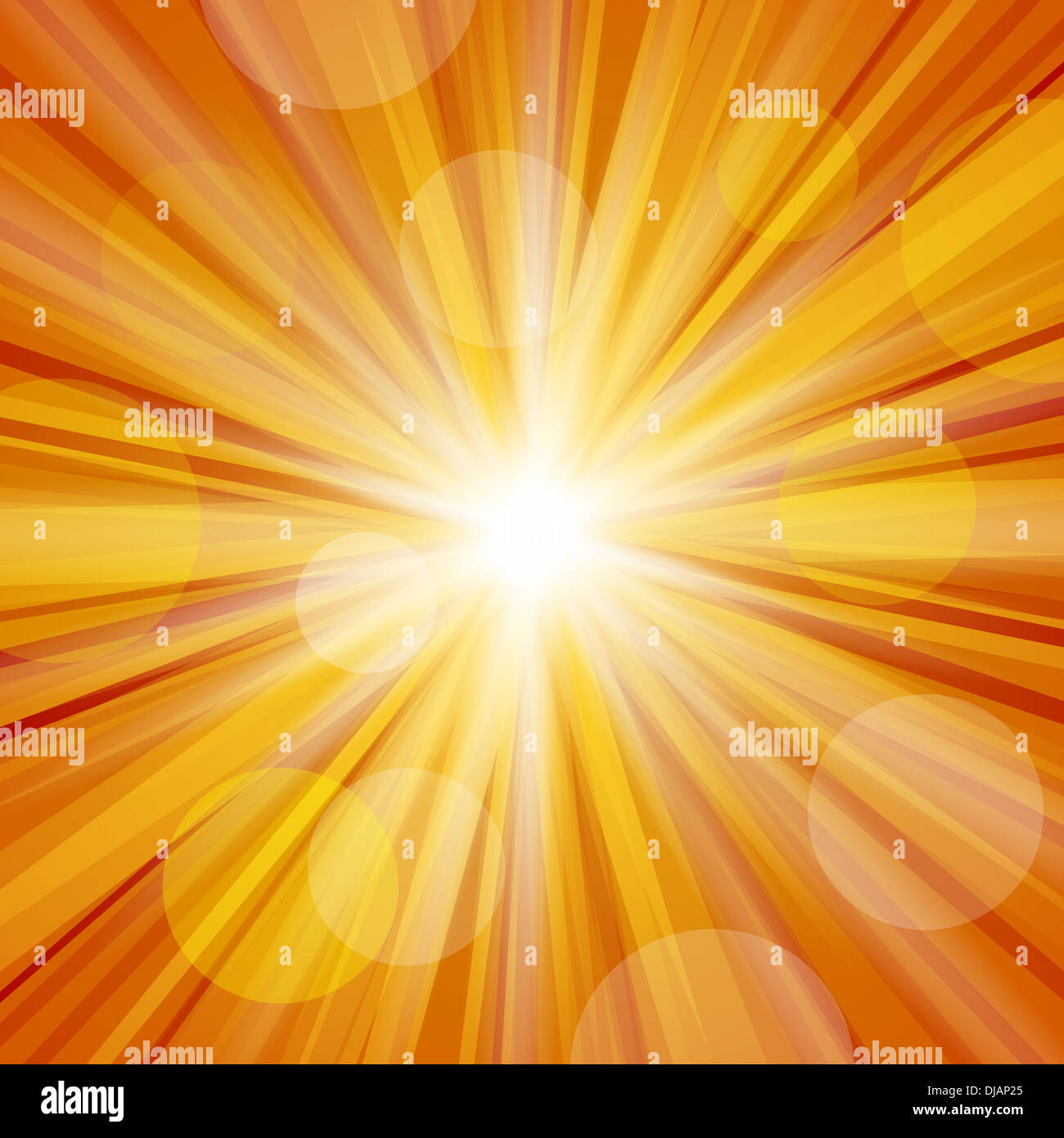 La lumière du soleil avec des reflets Banque D'Images