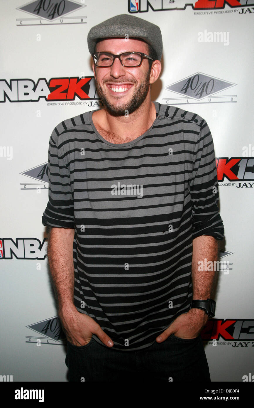 Micah Jesse 'NBA 2K13' Lancement au 40/40 Club New York City, USA - 26.09.12 Banque D'Images