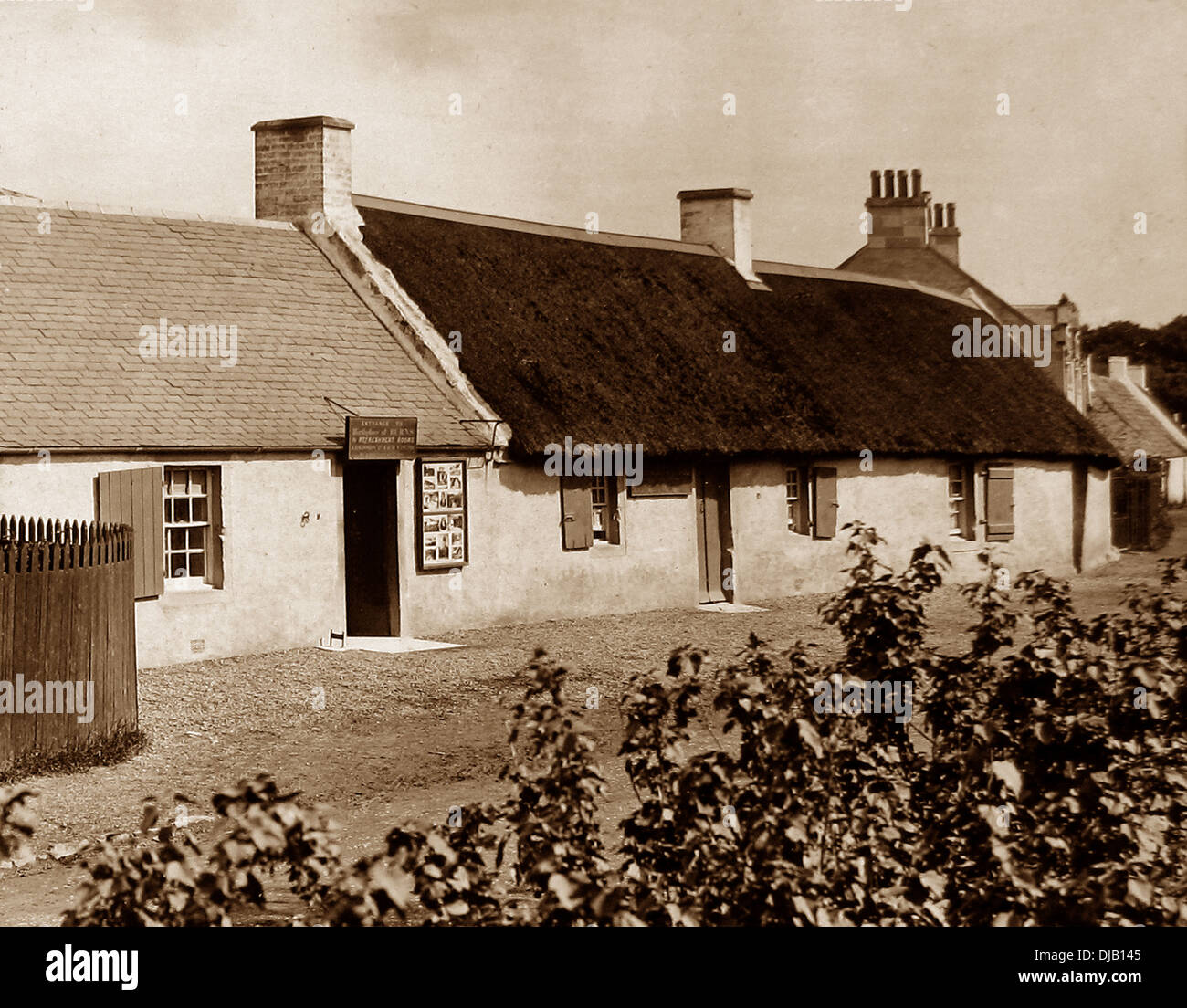 Alloway Burns Cottage victorienne Banque D'Images