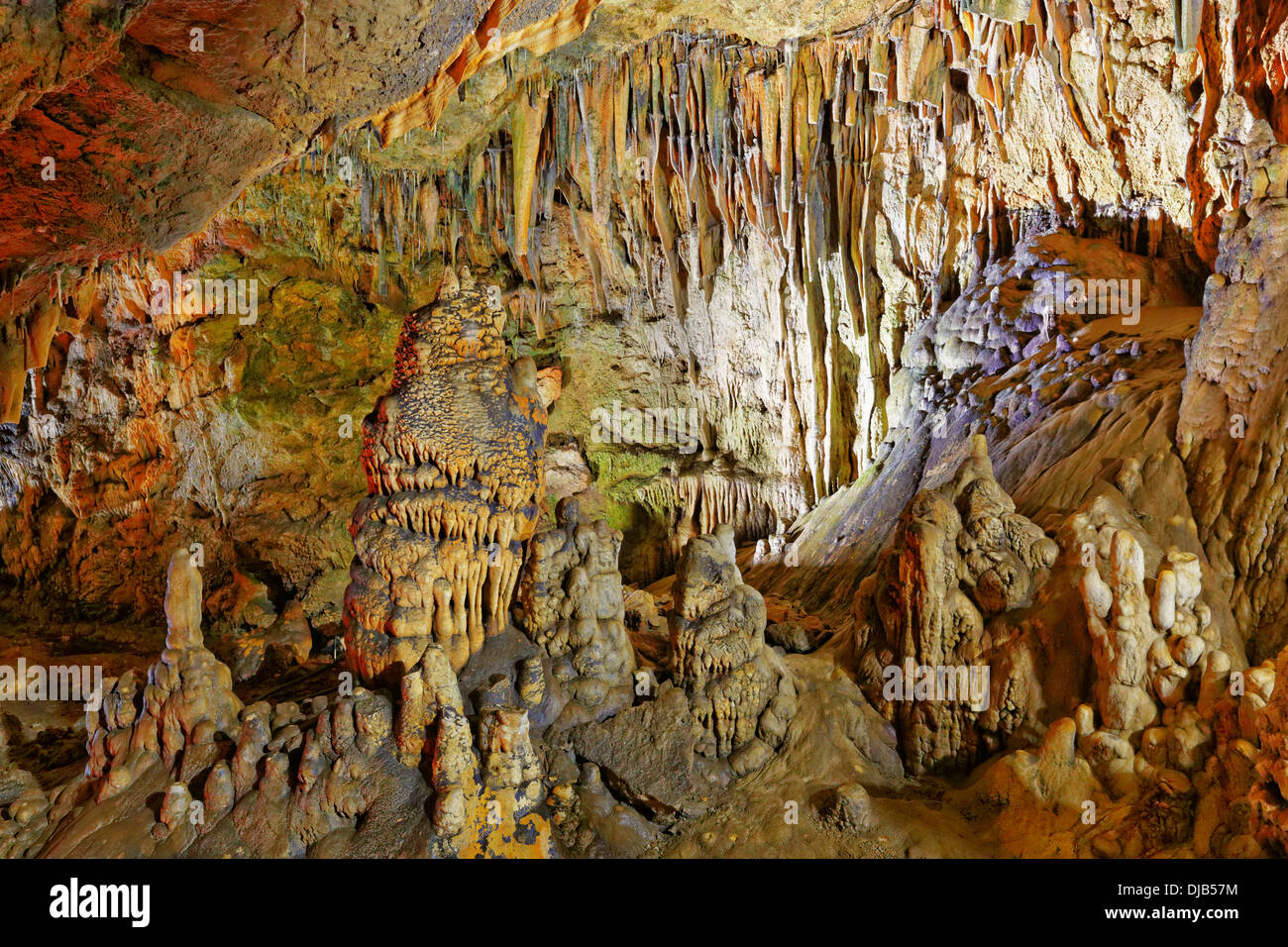 Mağarası, grotte de stalactites Dim Dimcay Valley, Alanya, Antalya Province, Méditerranée, Turquie Banque D'Images