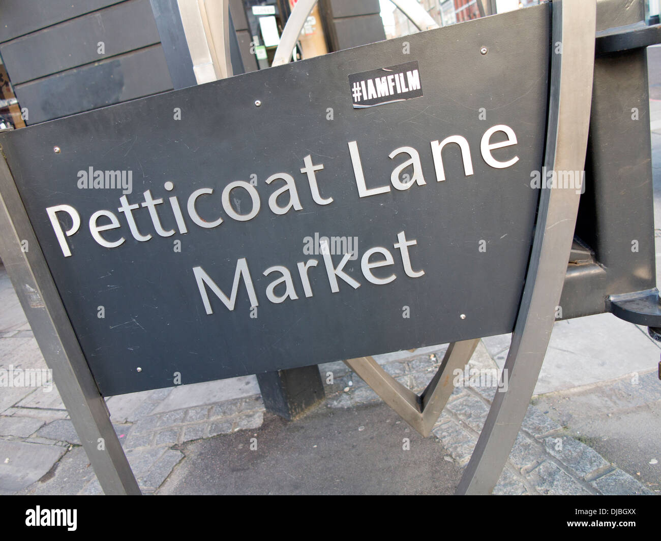 Londres Petticoat Lane Market Sign Banque D'Images