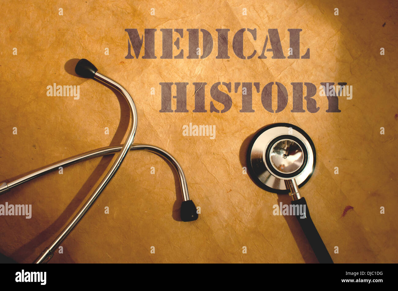 Antécédents médicaux Banque D'Images
