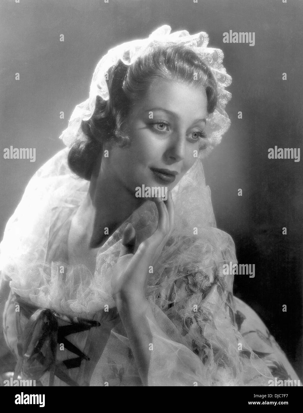 Loretta Young sur-ensemble du film, Clive of India, 1935 Banque D'Images