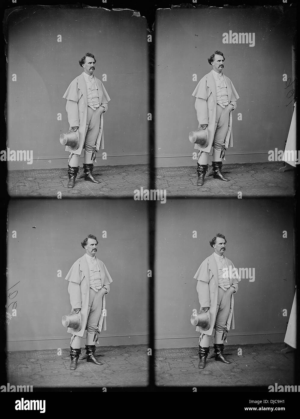 Photographie d'un acteur non identifié, probablement tirée d'un film ou d'une performance historique, capturée dans un plan posé. Banque D'Images