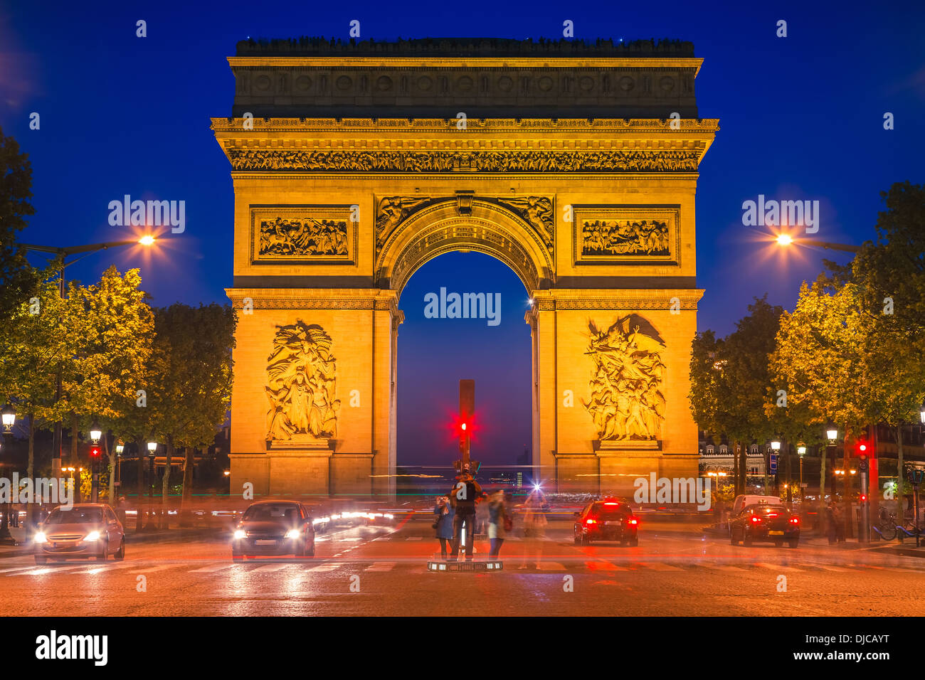 Arc de Triomphe, Paris Banque D'Images