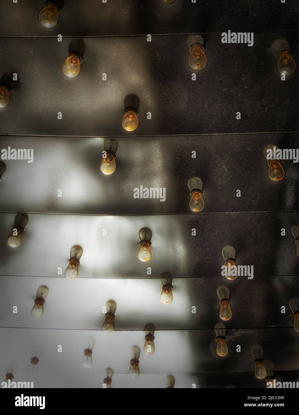 Un style d'art de l'image certains casino tungstène éclairage dans la vieille ville de Reno Banque D'Images