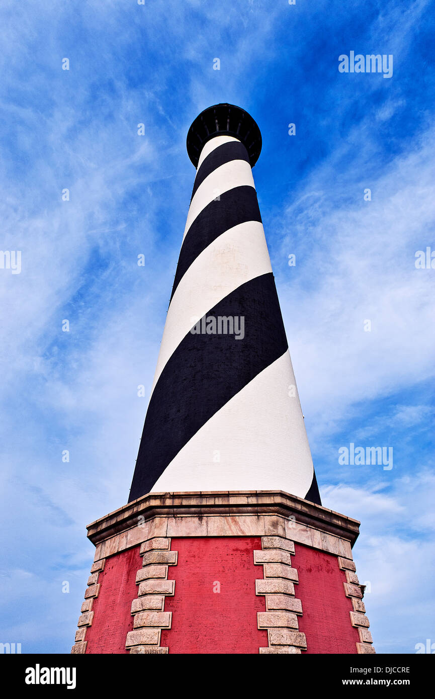 Le phare de Cape Hatteras, Outer Banks, Caroline du Nord, États-Unis Banque D'Images