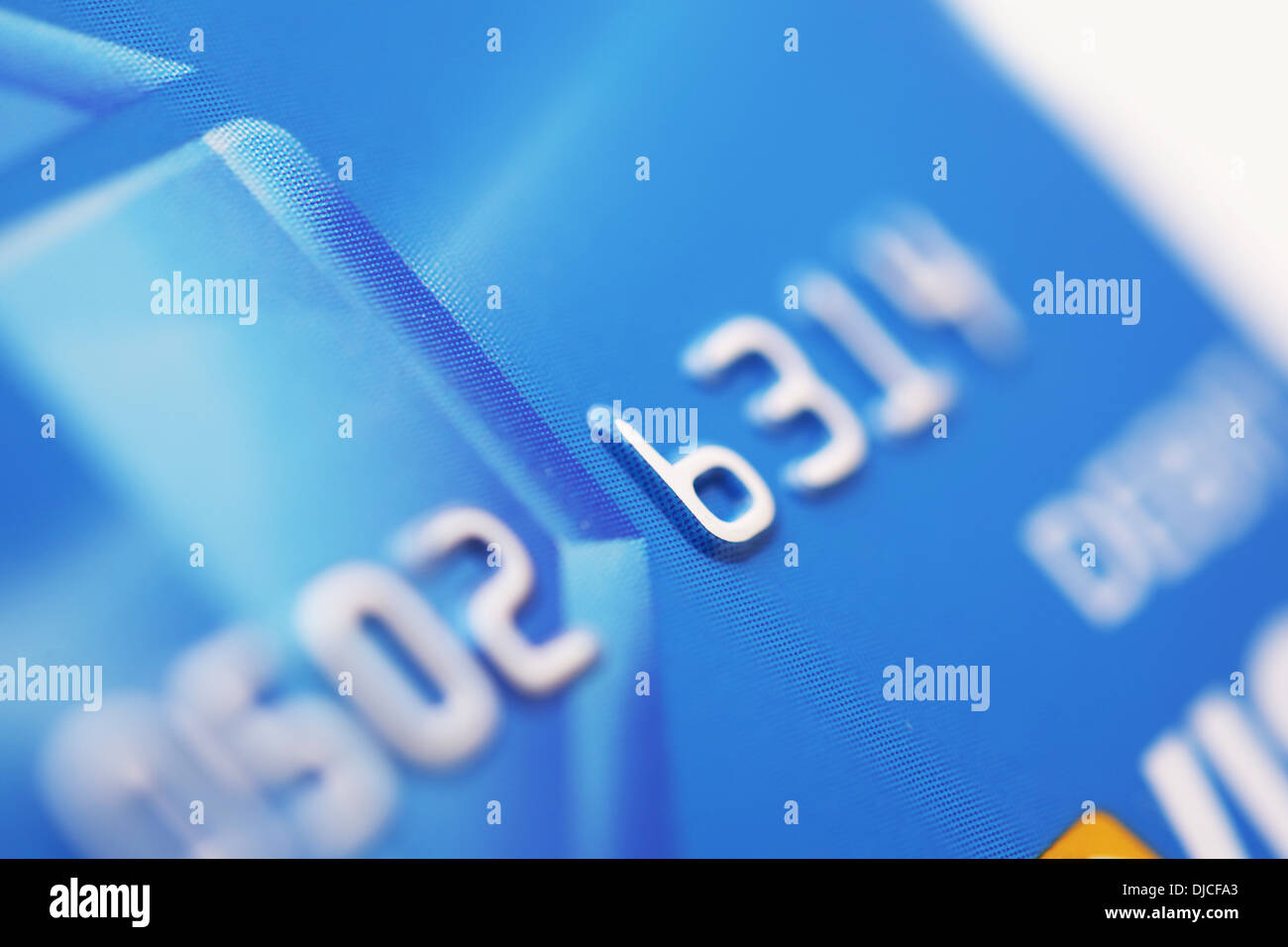 Carte de débit - Système de traitement des paiements numériques. Carte bancaire. Photo Collection financière. Banque D'Images