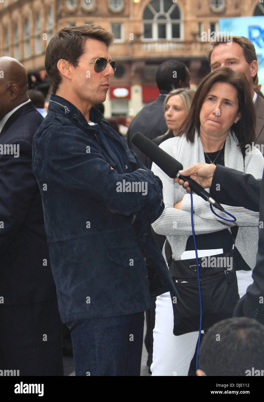 Tom Cruise et sa soeur Lee Ann De Vette Rock of Ages - UK film premiere tenue à l'Odeon Leicester Square - Arrivées. Londres, Angleterre - 10.06.12 Banque D'Images