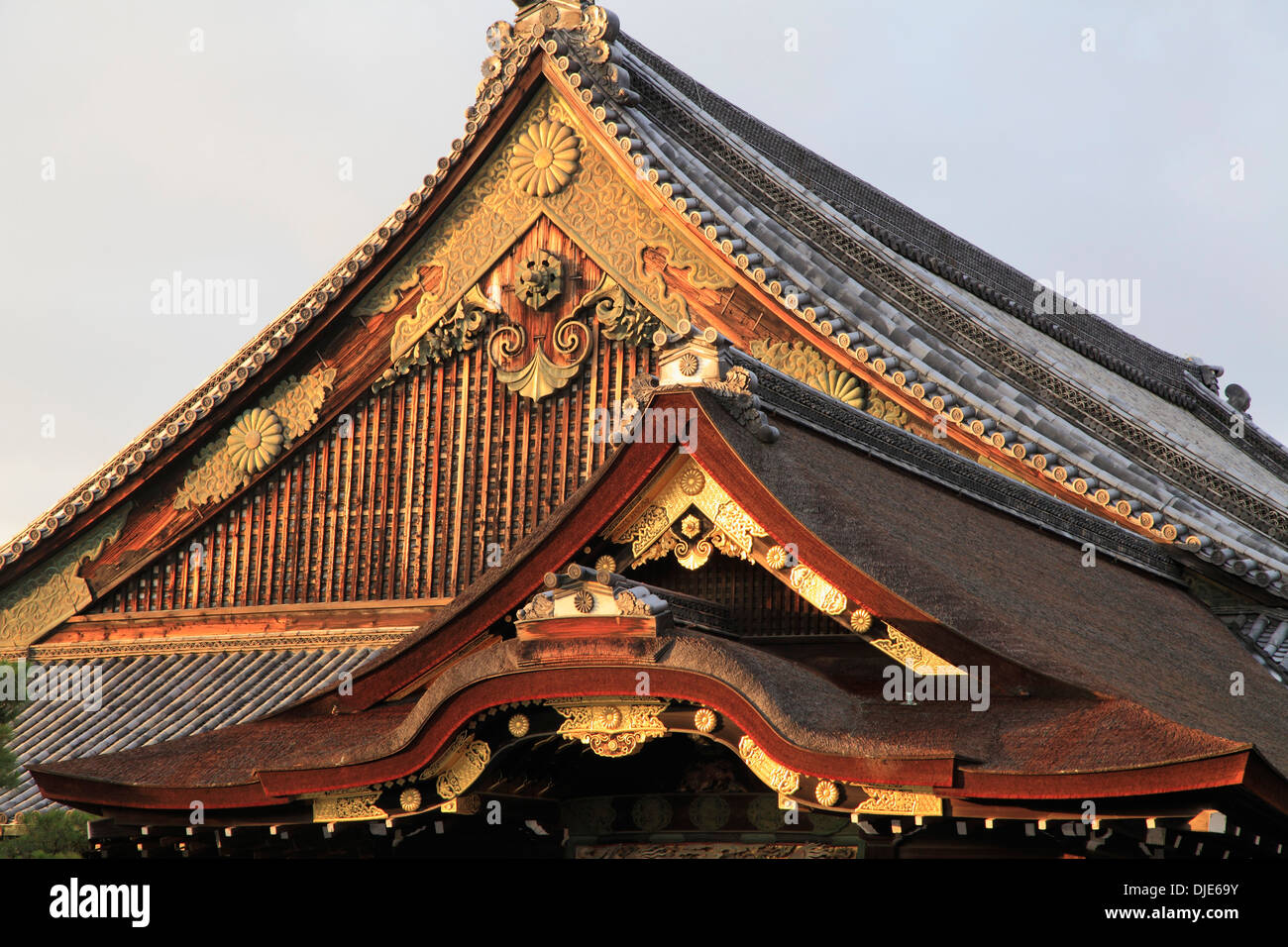 Le Japon, Kyoto, Château de Nijō, Palais Ninomaru, Banque D'Images