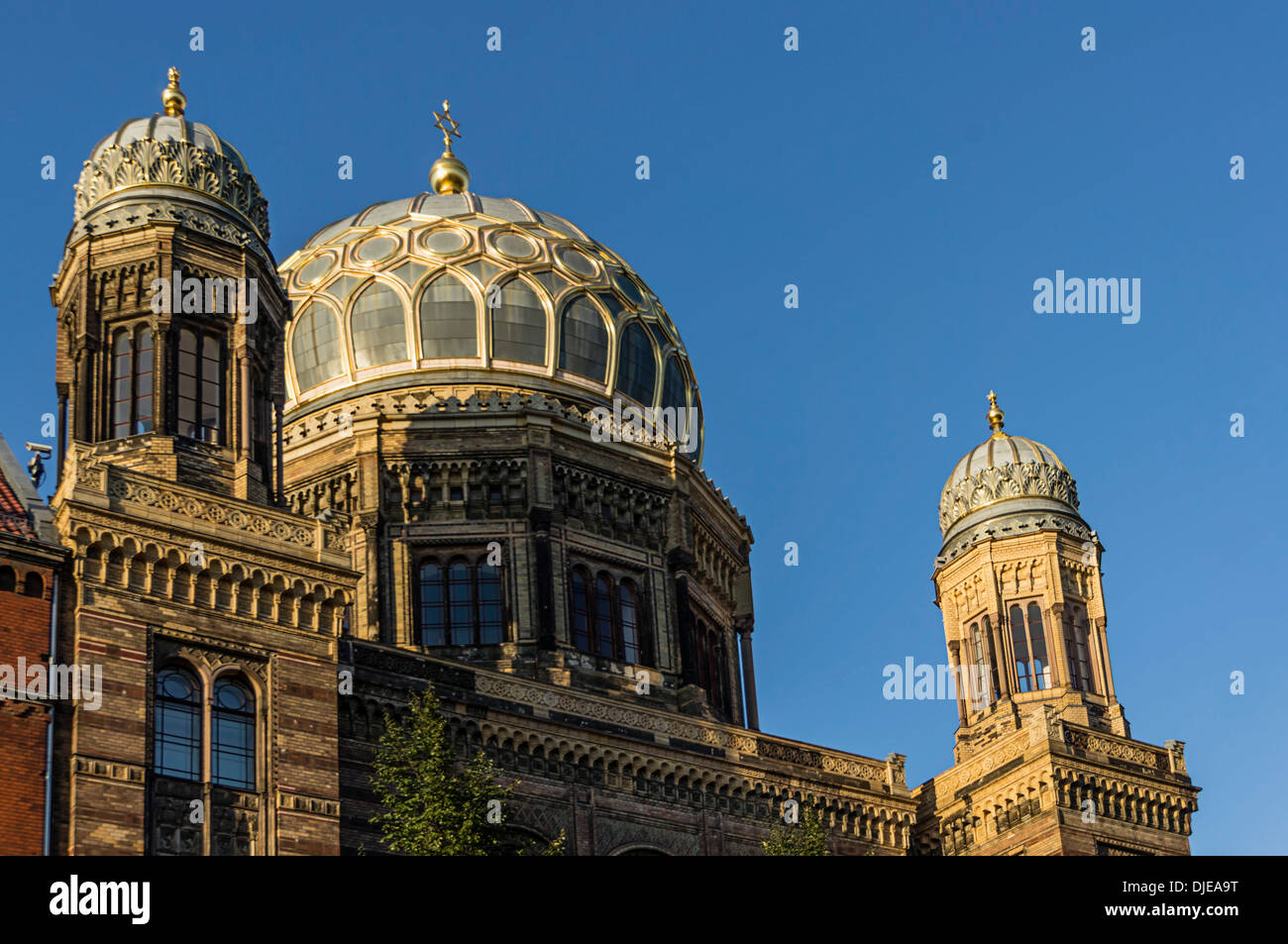 Nouvelle synagogue, Berlin, façade, l'Allemagne, de l'Europe Banque D'Images