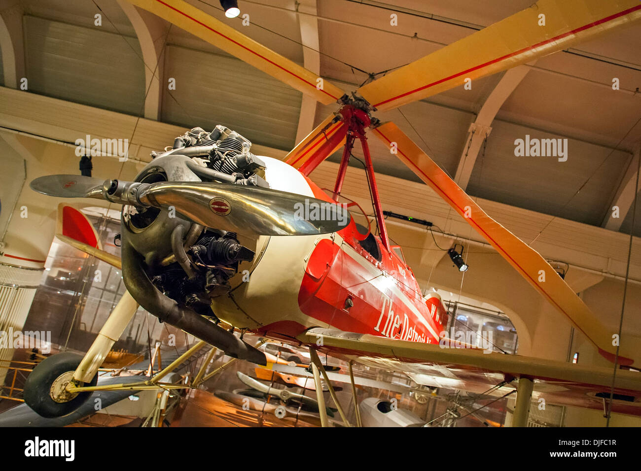 Le PCA-2 1931 Pitcairn Autogiro exposé au Musée Henry Ford Banque D'Images