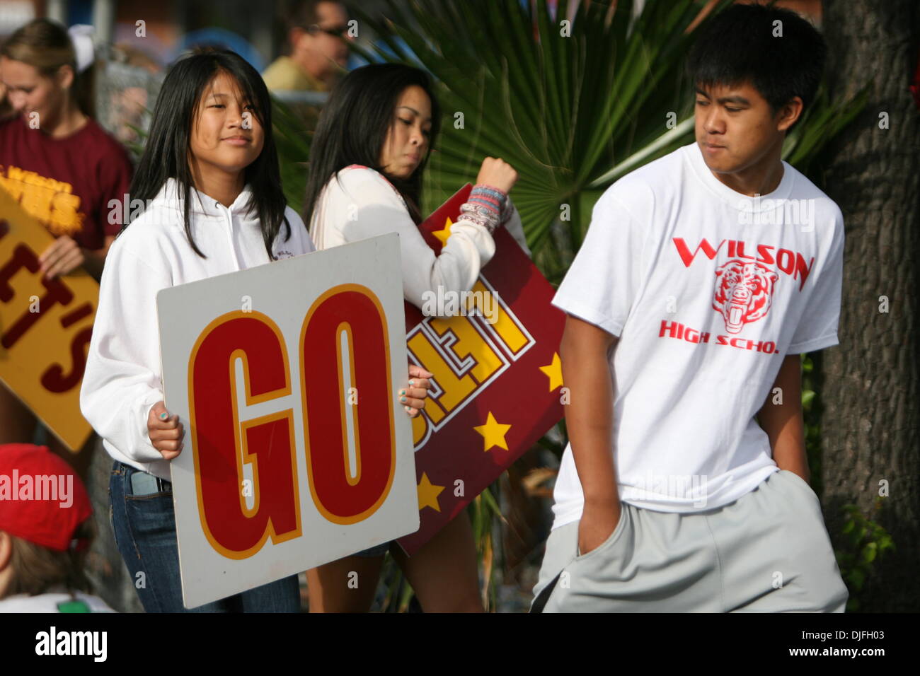 Jun 12, 2010 - Long Beach, Californie, États-Unis - Wilson High School durant la Wrigley River Run. (Crédit Image : © Mark/ZUMApress.com) Samala Banque D'Images