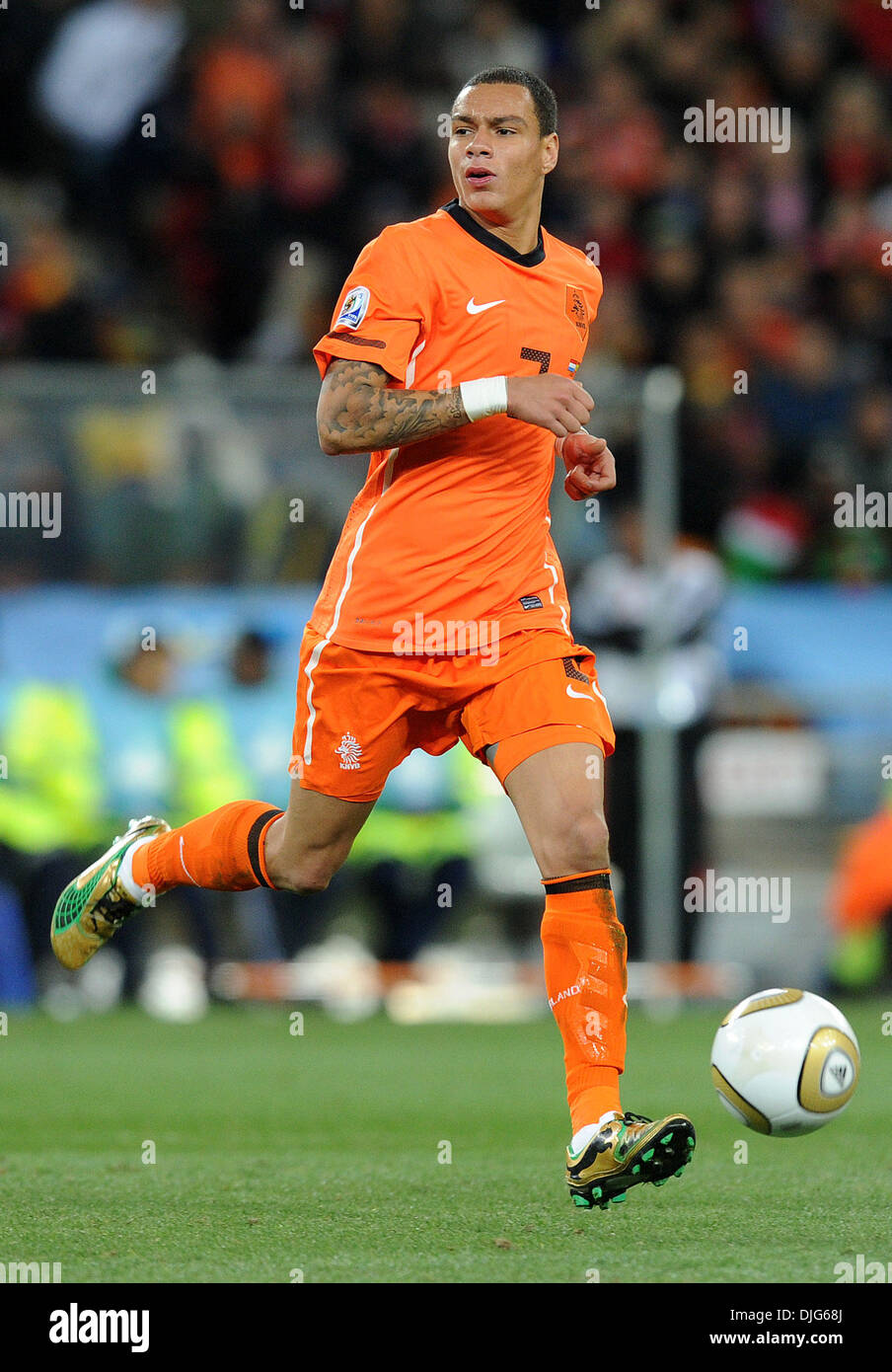 L'équipe la Coupe du Monde 2010 Finale entre l'Espagne et les Pays-Bas (1-0) au stade Soccer City de Johannesburg Photo Stock - Alamy