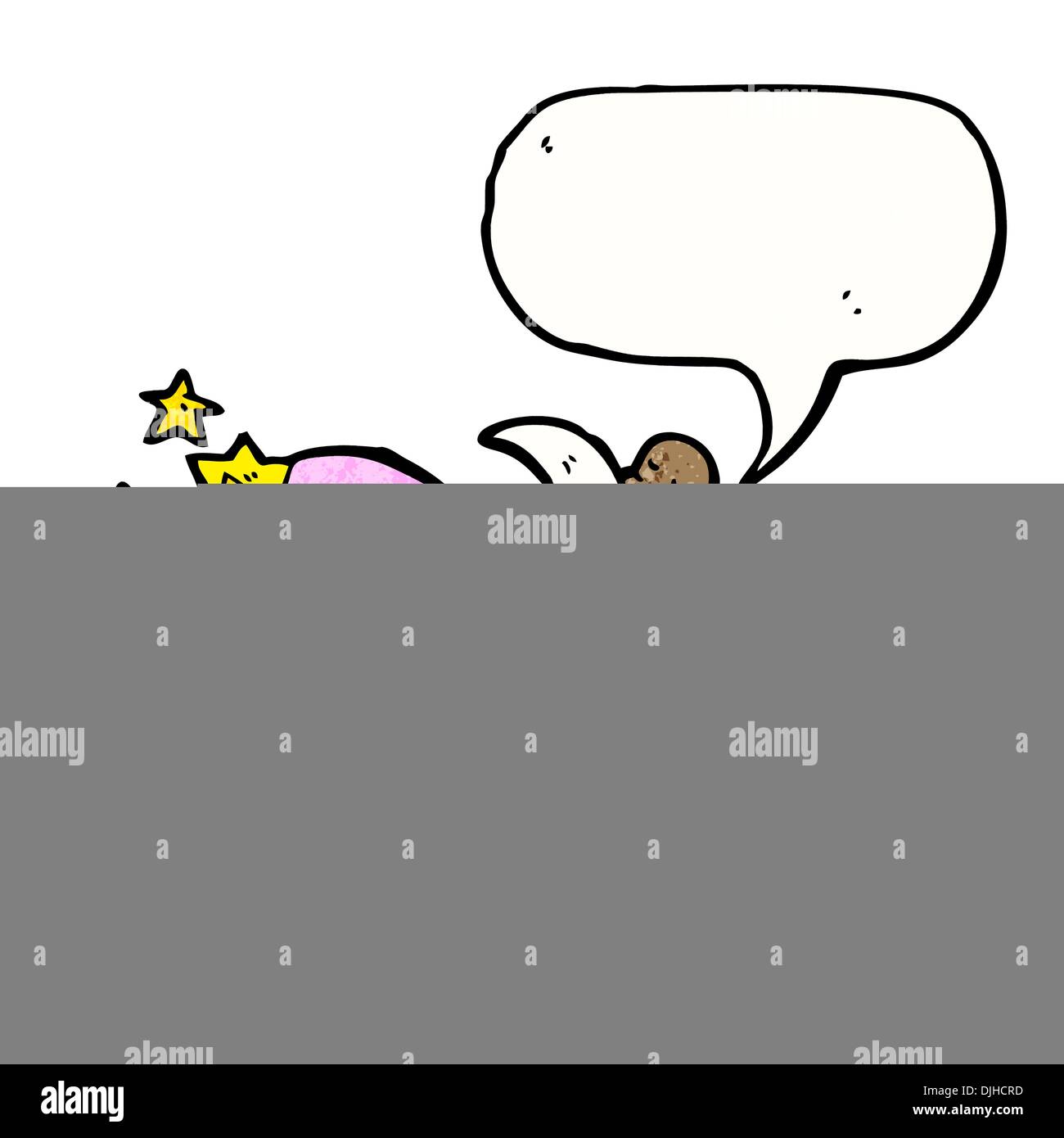 Retro cartoon avec texture. Isolé sur blanc. Illustration de Vecteur