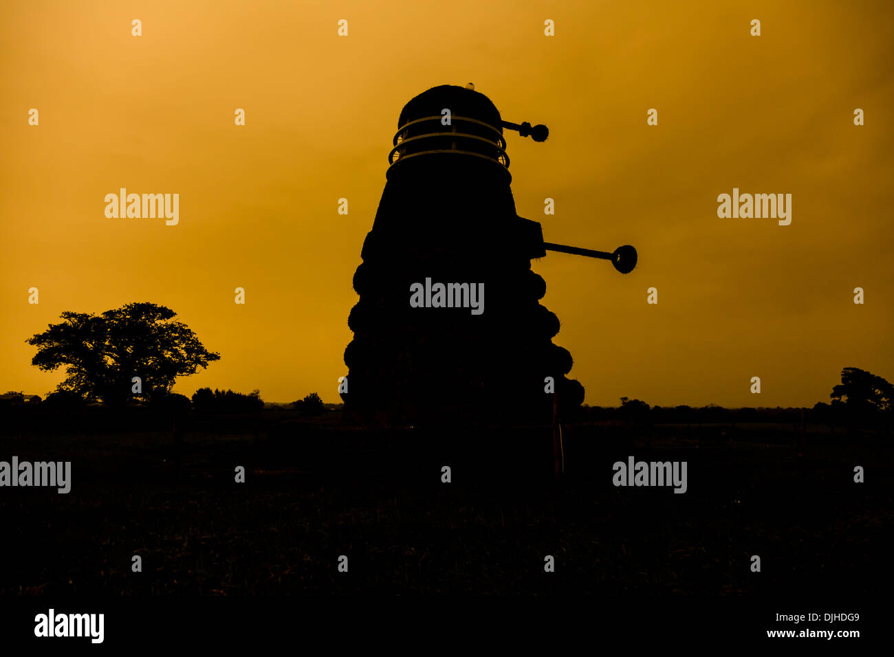 Dalek de paille Banque D'Images