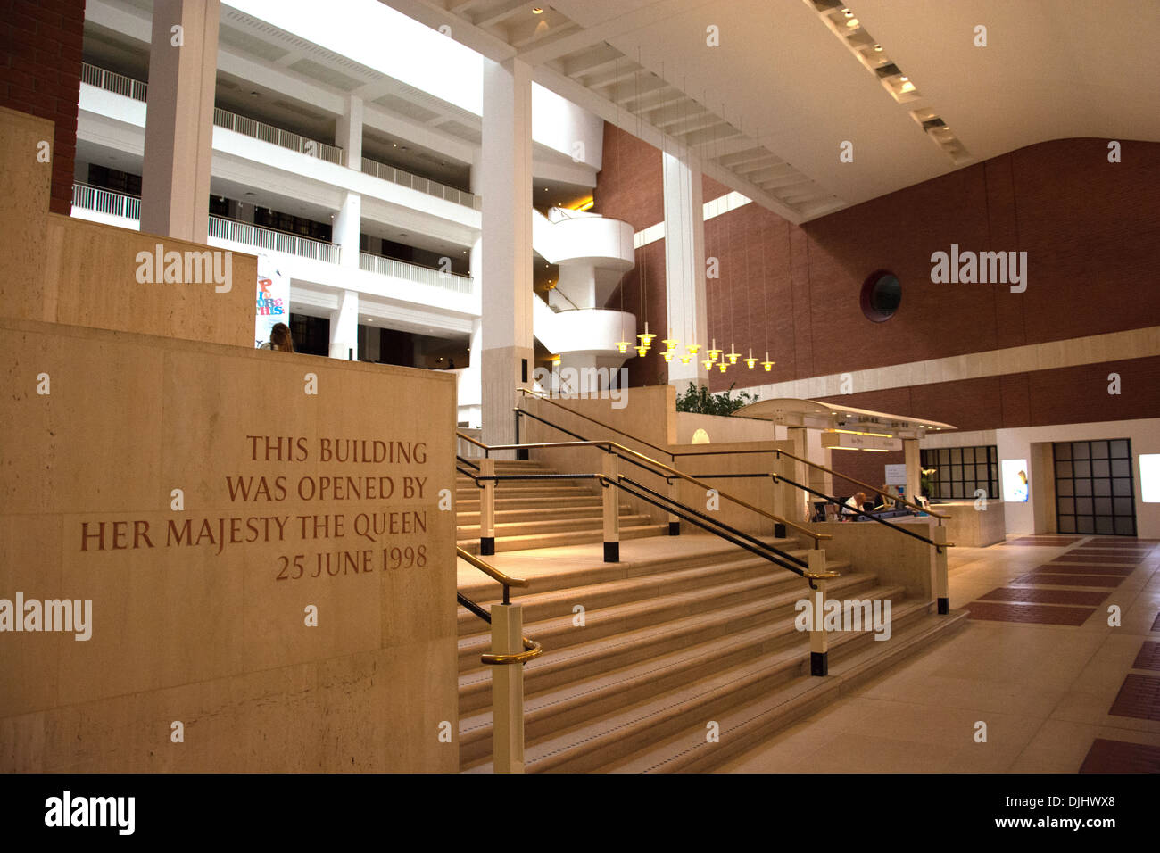 Le hall de la British Library Banque D'Images