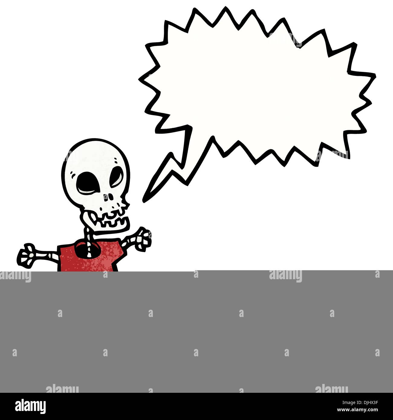 Retro cartoon avec texture. Isolé sur blanc. Illustration de Vecteur