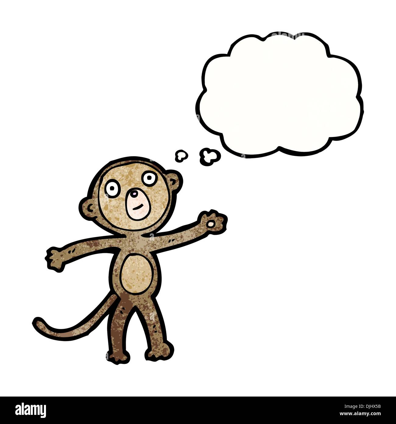 Retro cartoon avec texture. Isolé sur blanc. Illustration de Vecteur