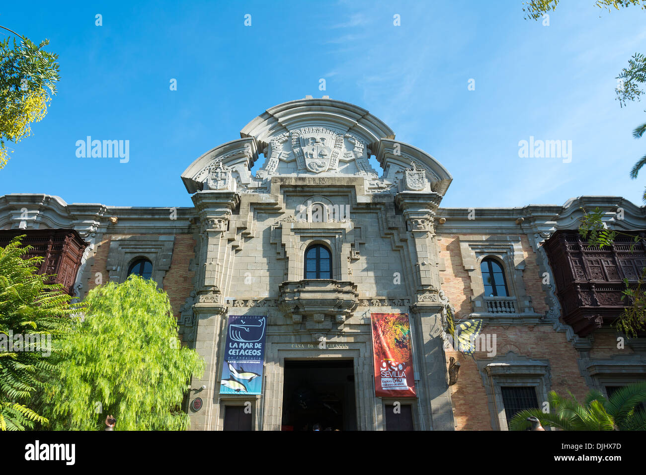 Maison des Sciences de l'Espagne de Séville Banque D'Images