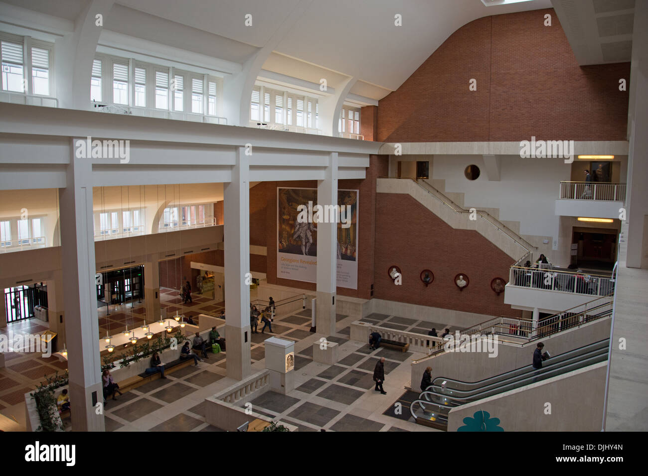 Le hall de la British Library Banque D'Images