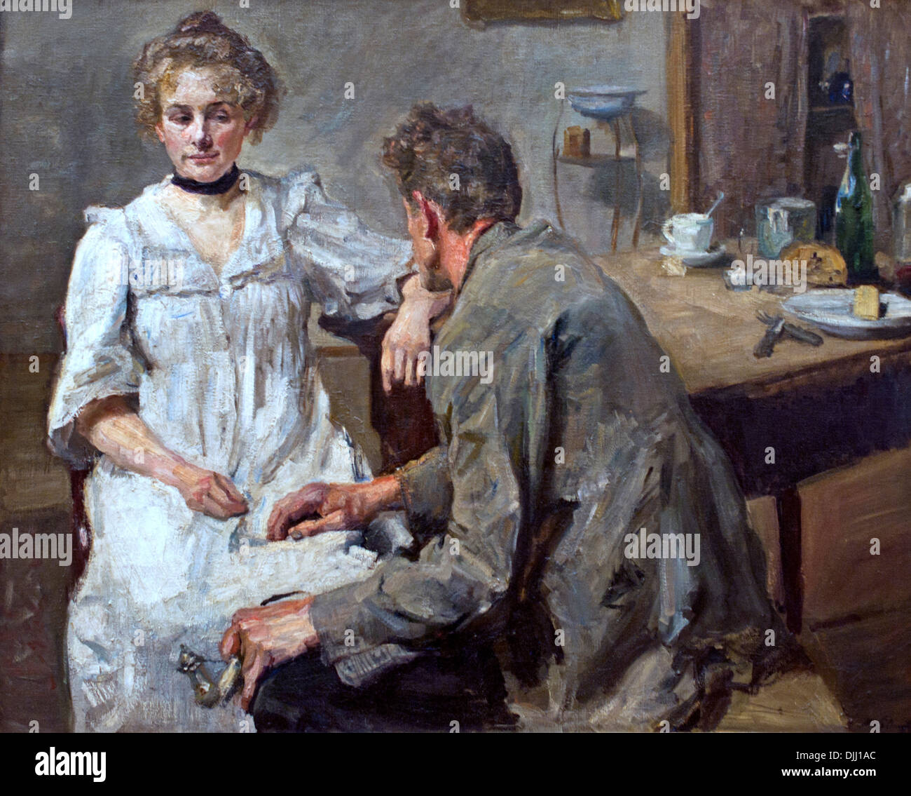 La journée de travail 1900 Max Slevogt 1868 - 1932 Allemand Allemagne Banque D'Images