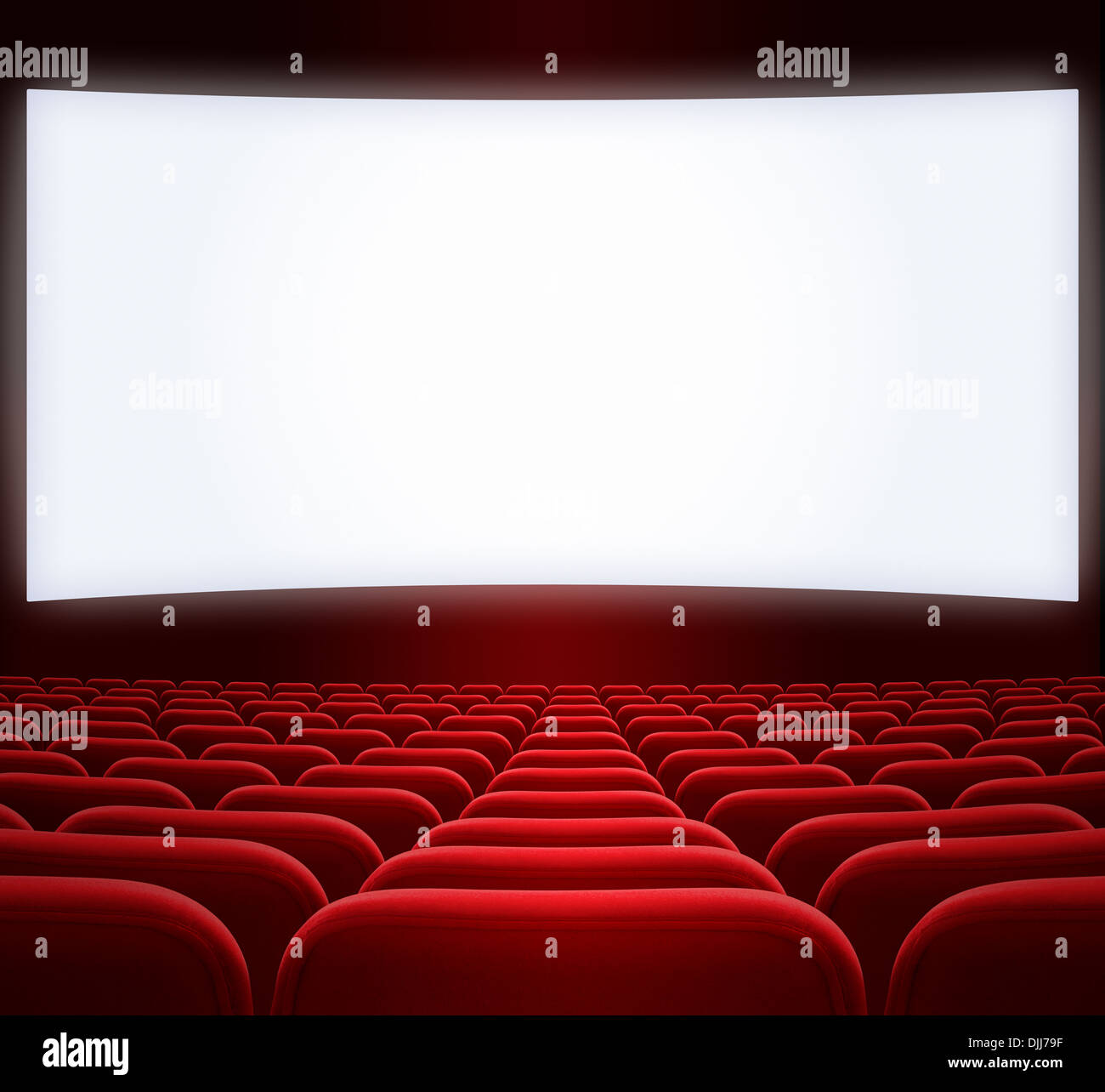Large écran de cinéma Banque D'Images