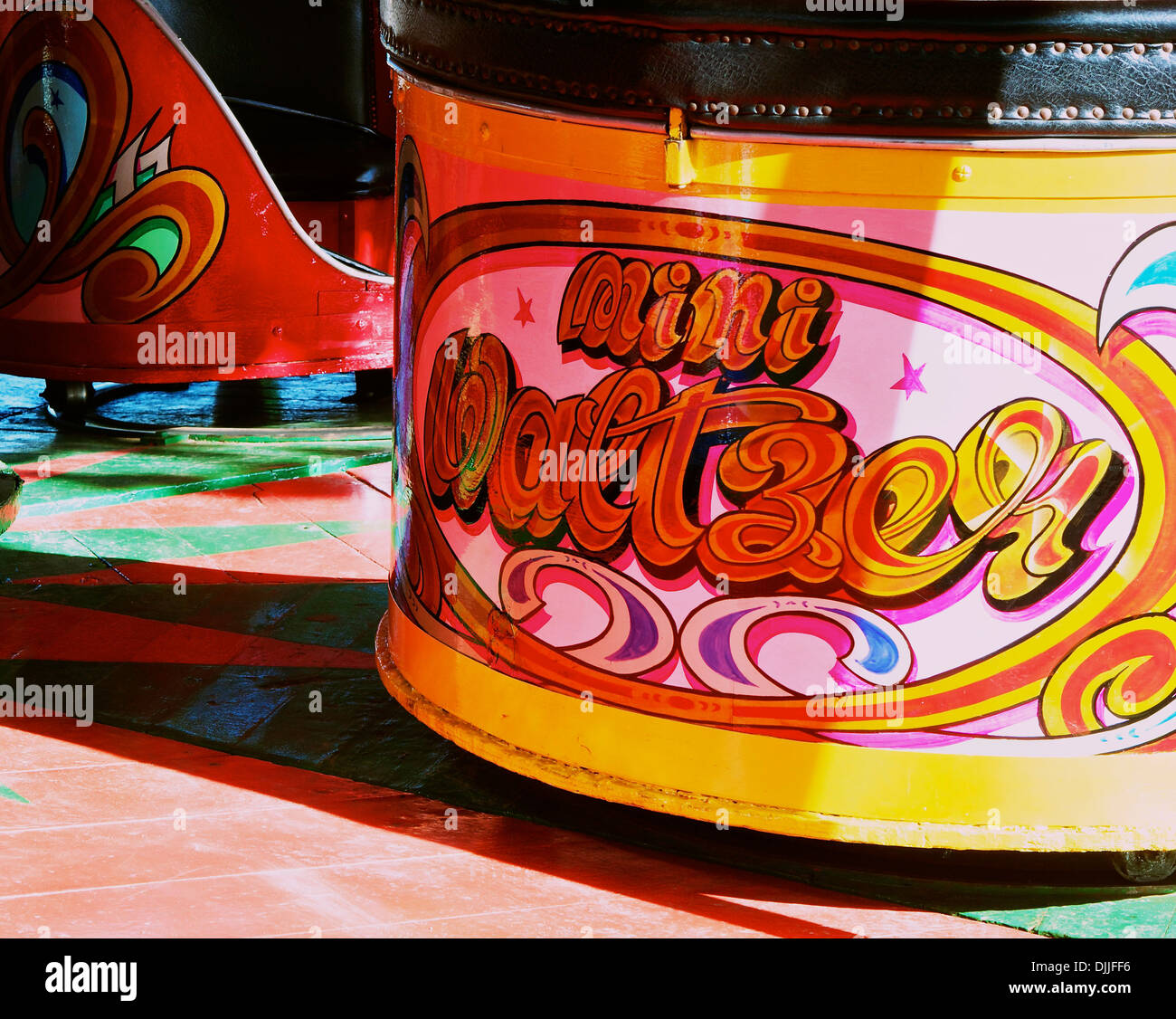 Waltzer fairground attraction Nottingham Nottinghamshire Goose fair angleterre Europe Banque D'Images