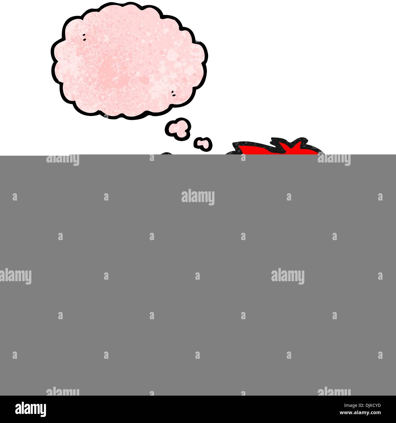 Retro cartoon avec texture. Isolé sur blanc. Illustration de Vecteur