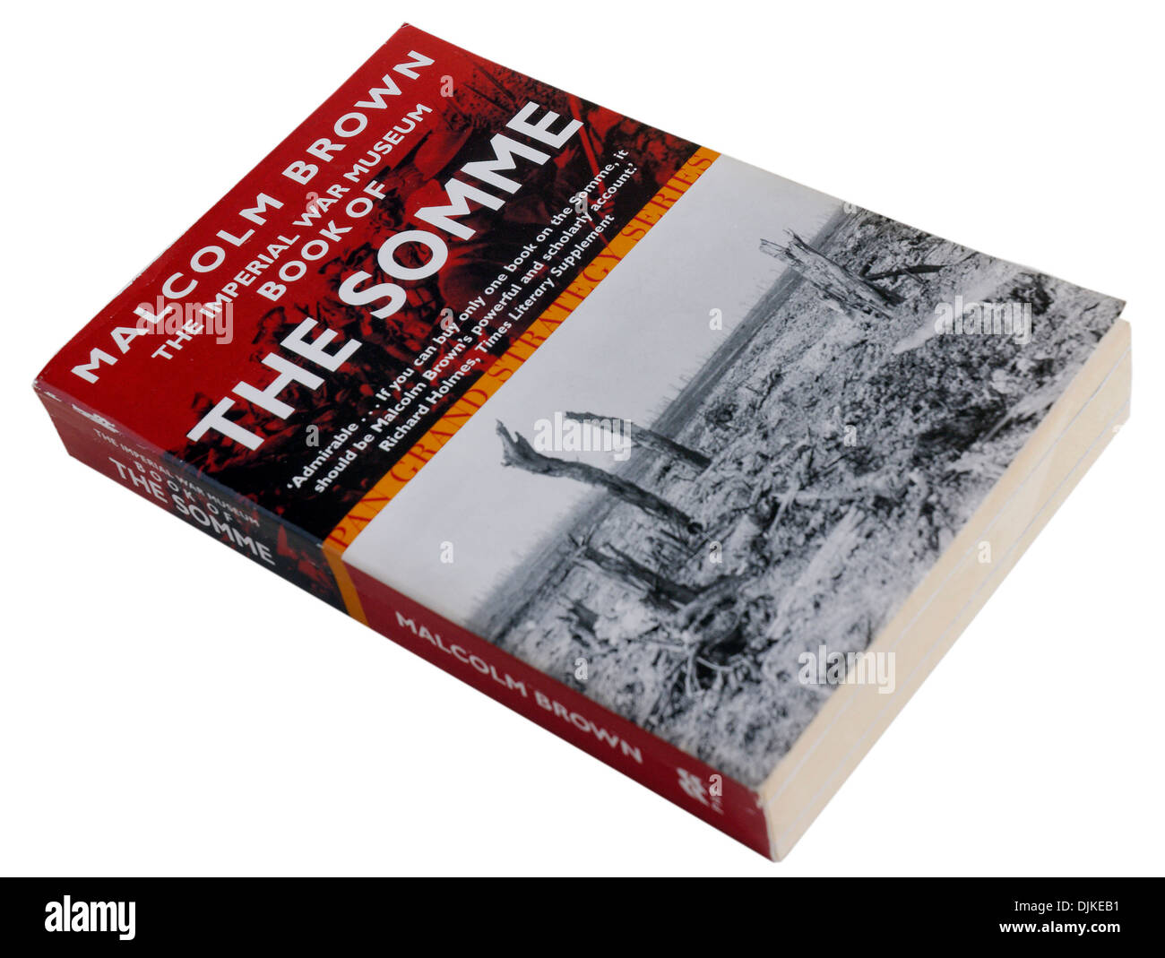 La bataille de la Somme livre de Malcolm Brown Banque D'Images
