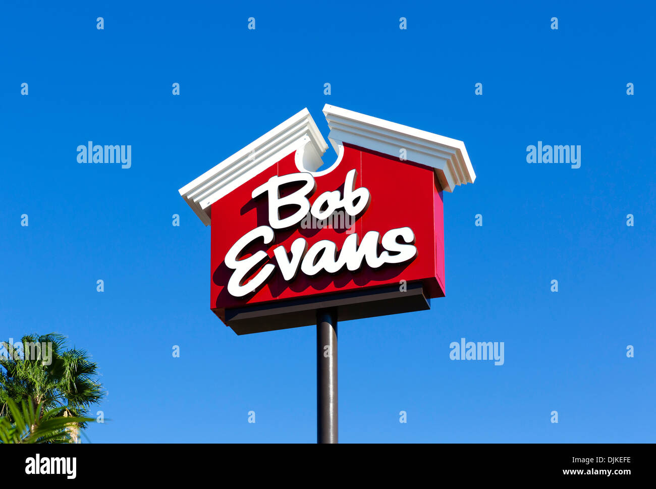 Bob Evans restaurant sign, Central Florida, USA Banque D'Images