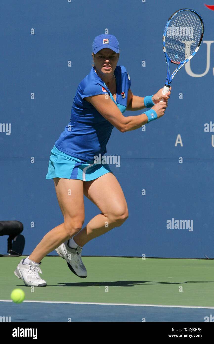 8 septembre 2010 - Queens, New York, États-Unis d'Amérique - 5 septembre 2010 : Kim Clijsters de Belgique au jour 7 de l'US Open 2010 à l'USTA Billie Jean King National Tennis Center Queens, New York (crédit Image : © Aaron Gilbert/ZUMApress.com) Southcreek/mondial Banque D'Images