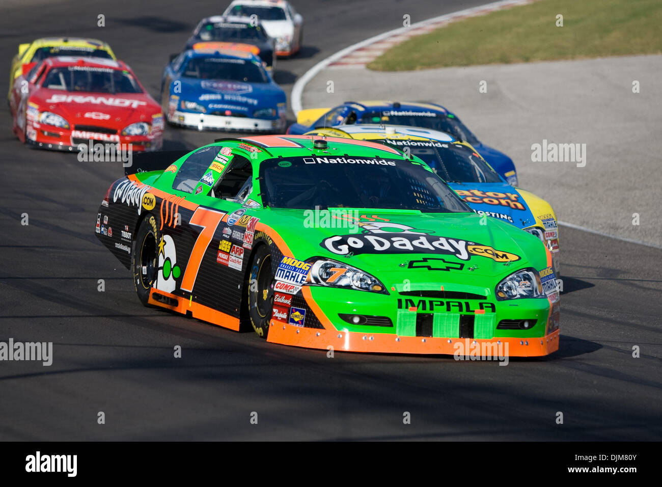 Septembre 23, 2010 - Madison, Wisconsin, United States of America - pilote de la série Nationwide Danica Patrick (07) au cours de la série NASCAR Nationwide 5-Hour Energy 250 at Gateway International Raceway à Madison, Wisconsin. (Crédit Image : © Jimmy Simmons/ZUMApress.com) Southcreek/mondial Banque D'Images