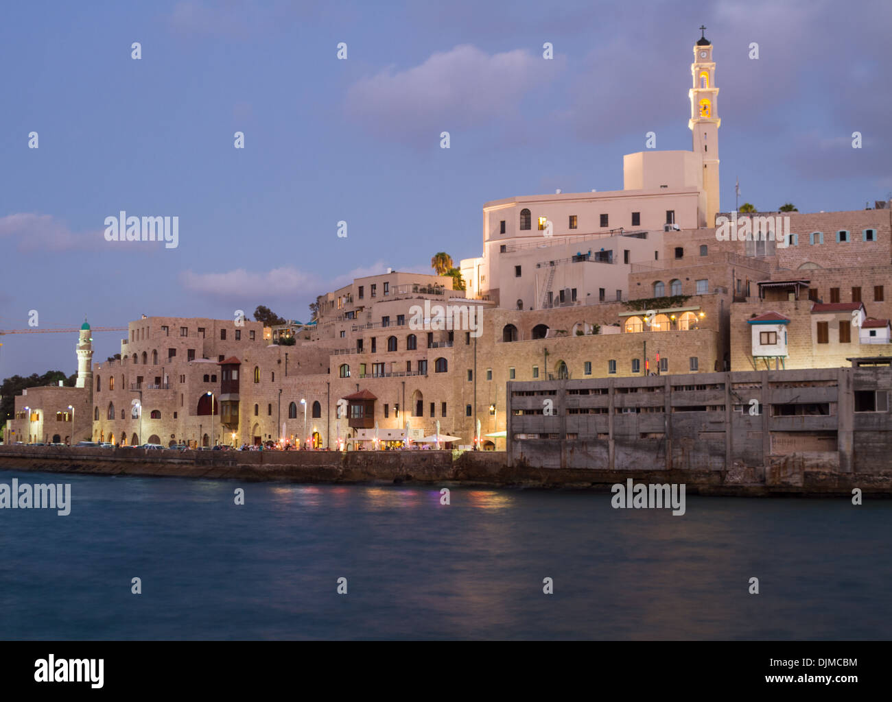 De belles photos de la soirée de Jaffa la mer. Israël Banque D'Images
