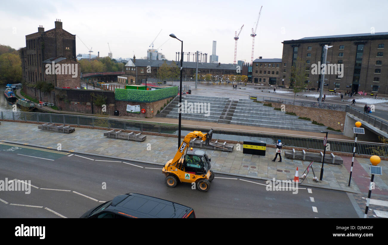 Vue à au nord de la zone de développement de Kings Cross London UK KATHY DEWITT Banque D'Images