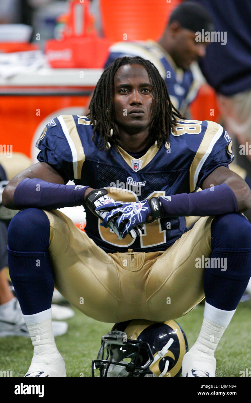 Septembre 26, 2010 - Saint Louis, Missouri, United States of America - Saint Louis Rams Mardy Gilyard Wide Receiver (# 81) au cours d'un match entre le Saint Louis Rams et les Redskins de Washington à l'Edward Jones Dome à Saint Louis, Missouri. Les Béliers Redskins défait 30-16. (Crédit Image : © Jimmy Simmons/ZUMApress.com) Southcreek/mondial Banque D'Images