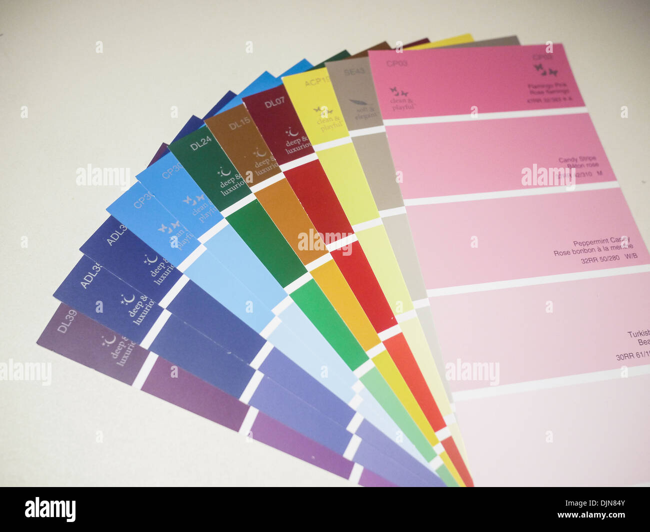 Palette de couleurs de peinture Banque D'Images