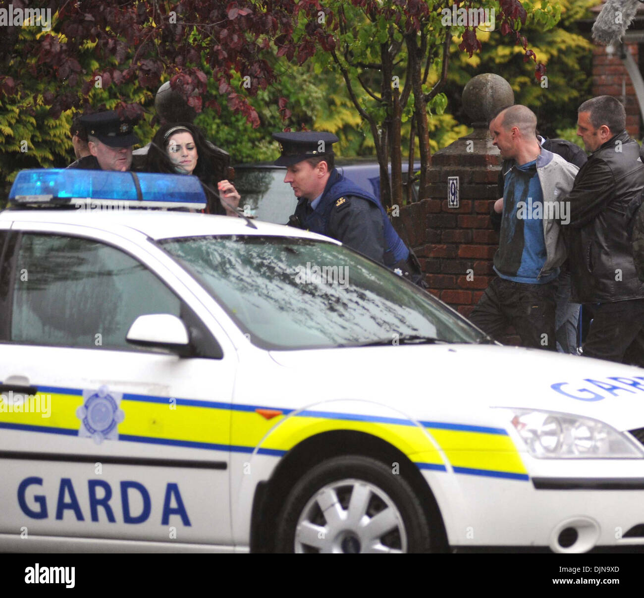 McGinnitty Aoibhinn Tournage sur "série de la série amour/haine Dublin Irlande - 13.04.11 Irish Banque D'Images