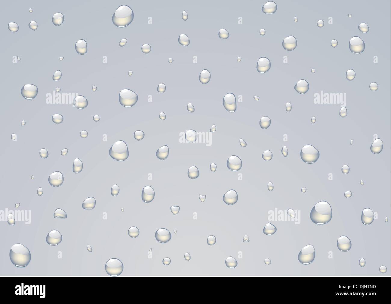 Vector illustration de gouttes de pluie sur une vitre. Illustration de Vecteur