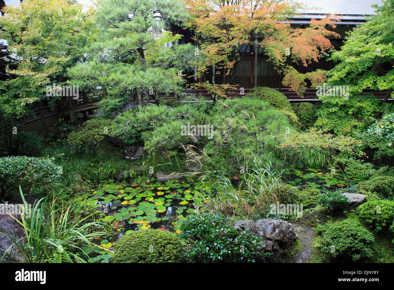 Le Japon, Kyoto, Eikan-do, jardin, Banque D'Images