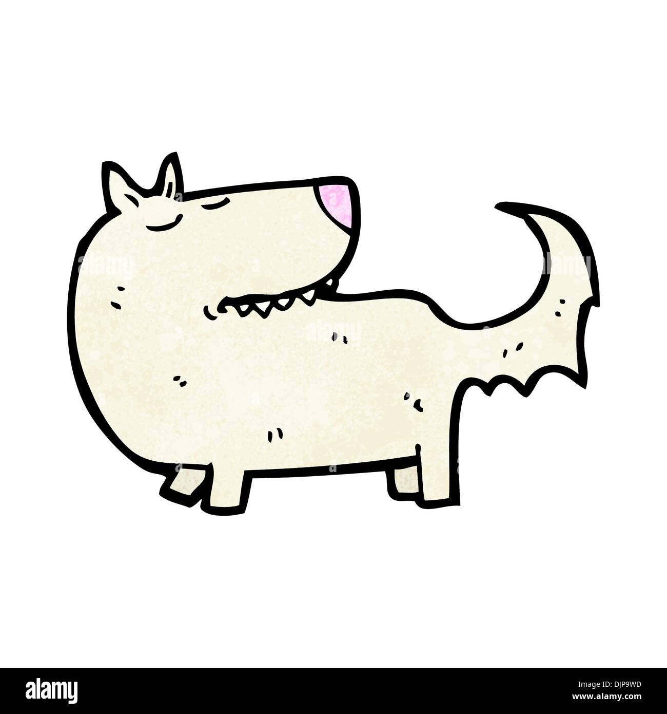 Retro cartoon avec texture. Isolé sur blanc. Illustration de Vecteur