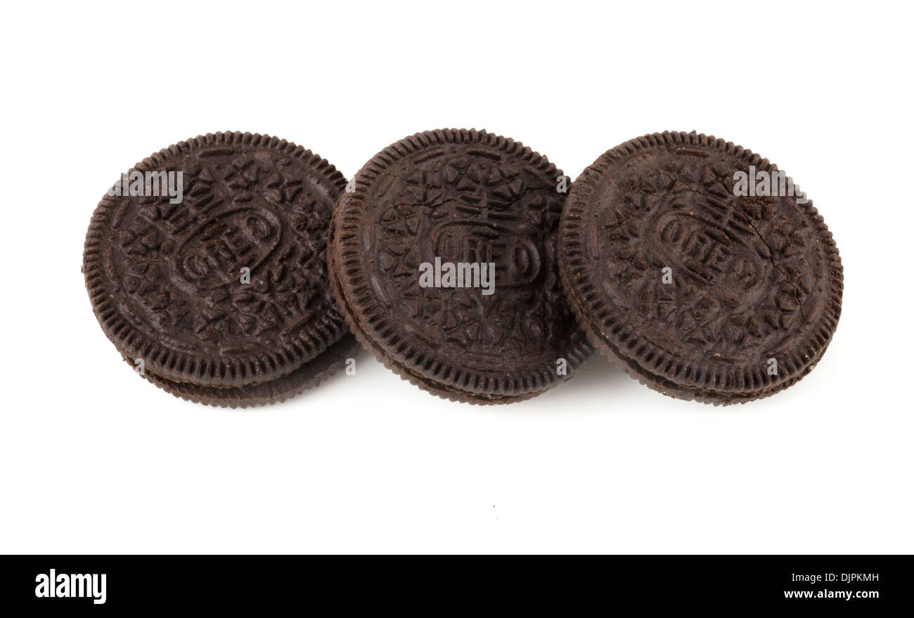 Chocolat Oreo Cookies Sandwich, USA Banque D'Images
