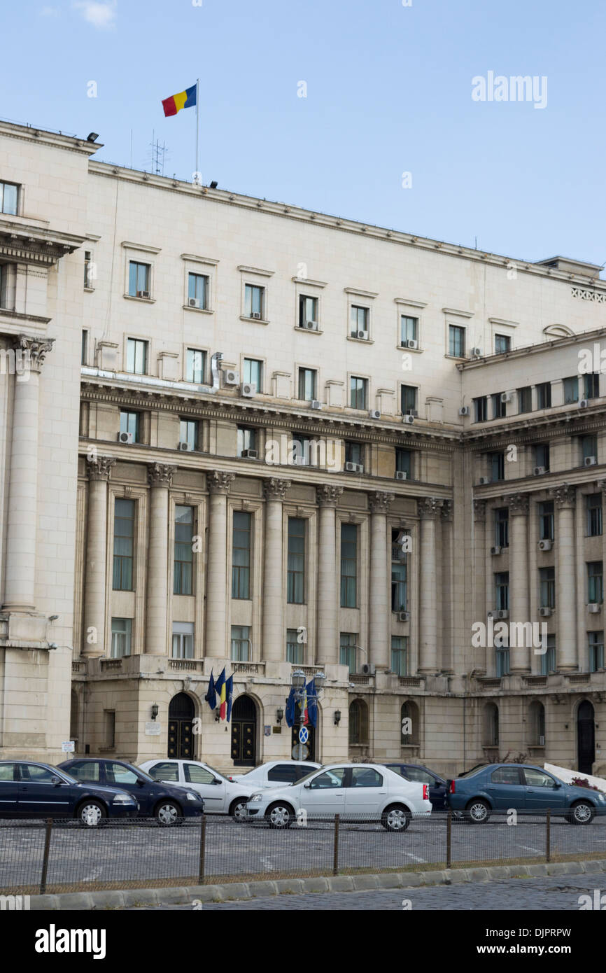 Ancien siège du Parti communiste, aujourd'hui Bâtiment Chambre des députés de Bucarest, Roumanie Banque D'Images