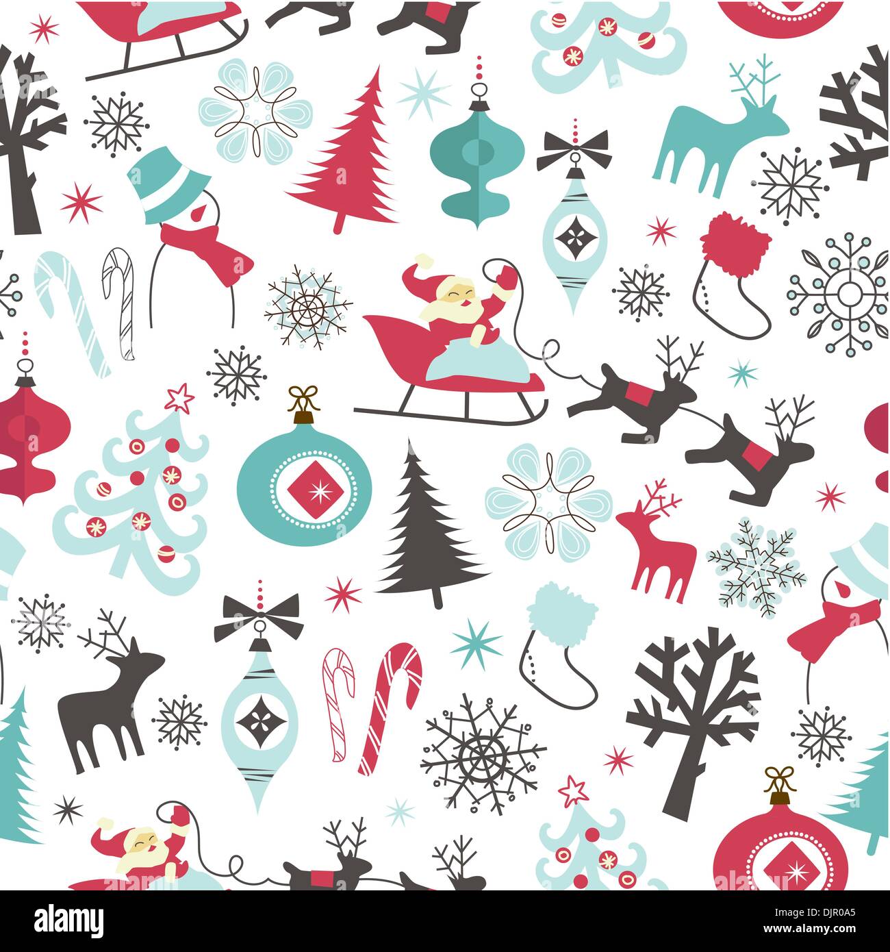 Modèle sans couture de Noël Illustration de Vecteur