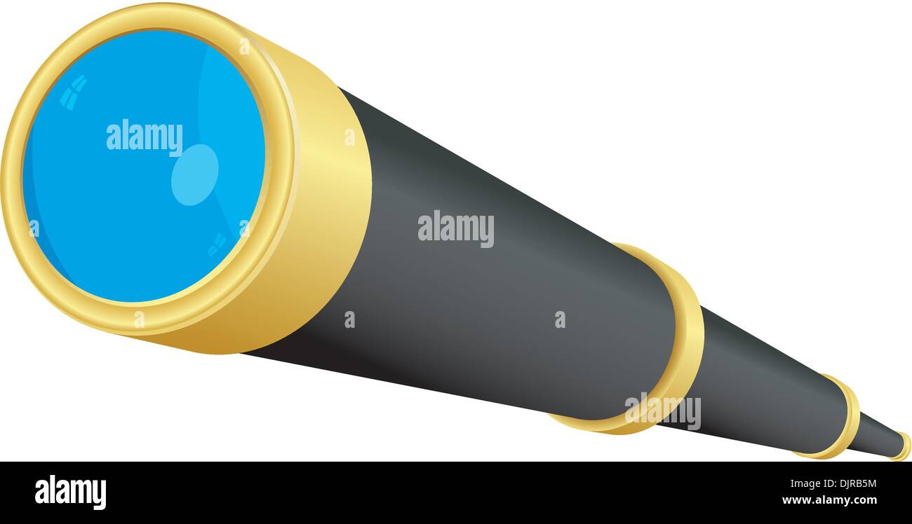 Vecteur de télescope. Illustration de Vecteur