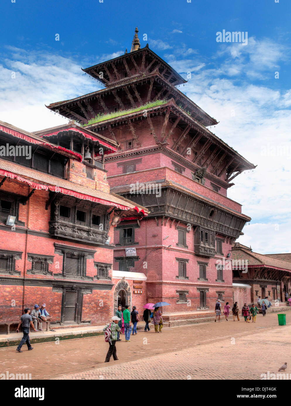 Palais Royal complexe, Durbar Square, Patan, Kathmandu, Népal Banque D'Images